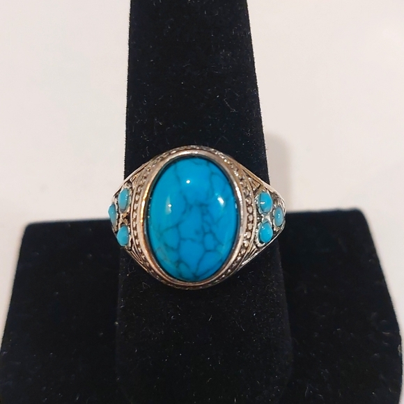 Source Unknown Jewelry - Fashion Turquiose Ring